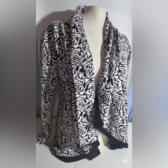 Robin Artizan Signature Sweaters - Light Summer evening Floral Patterned Cardigan Made in Canada